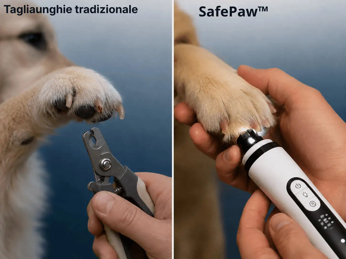 SafePaw™ — La certezza di non sbagliare quando tagli le unghie al tuo cane, anche se non l'hai mai fatto
